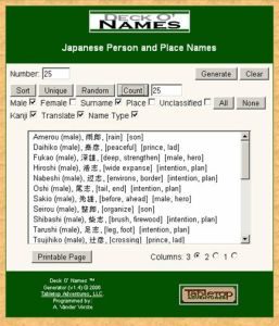 Deck O Names Japanese Generator Tabletop Adventurestabletop